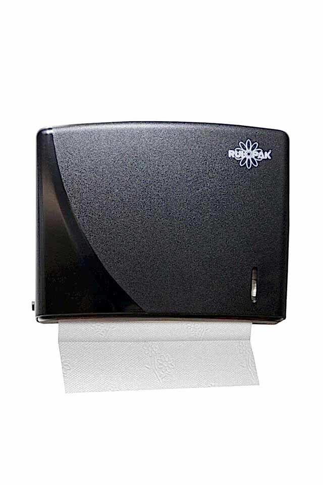 Modern Z Katlama Kağıt Havlu Dispenseri 200'lü Siyah