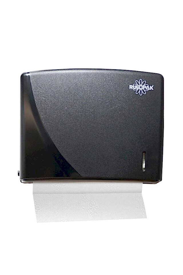 Modern Z Katlama Kağıt Havlu Dispenseri 200'lü Siyah