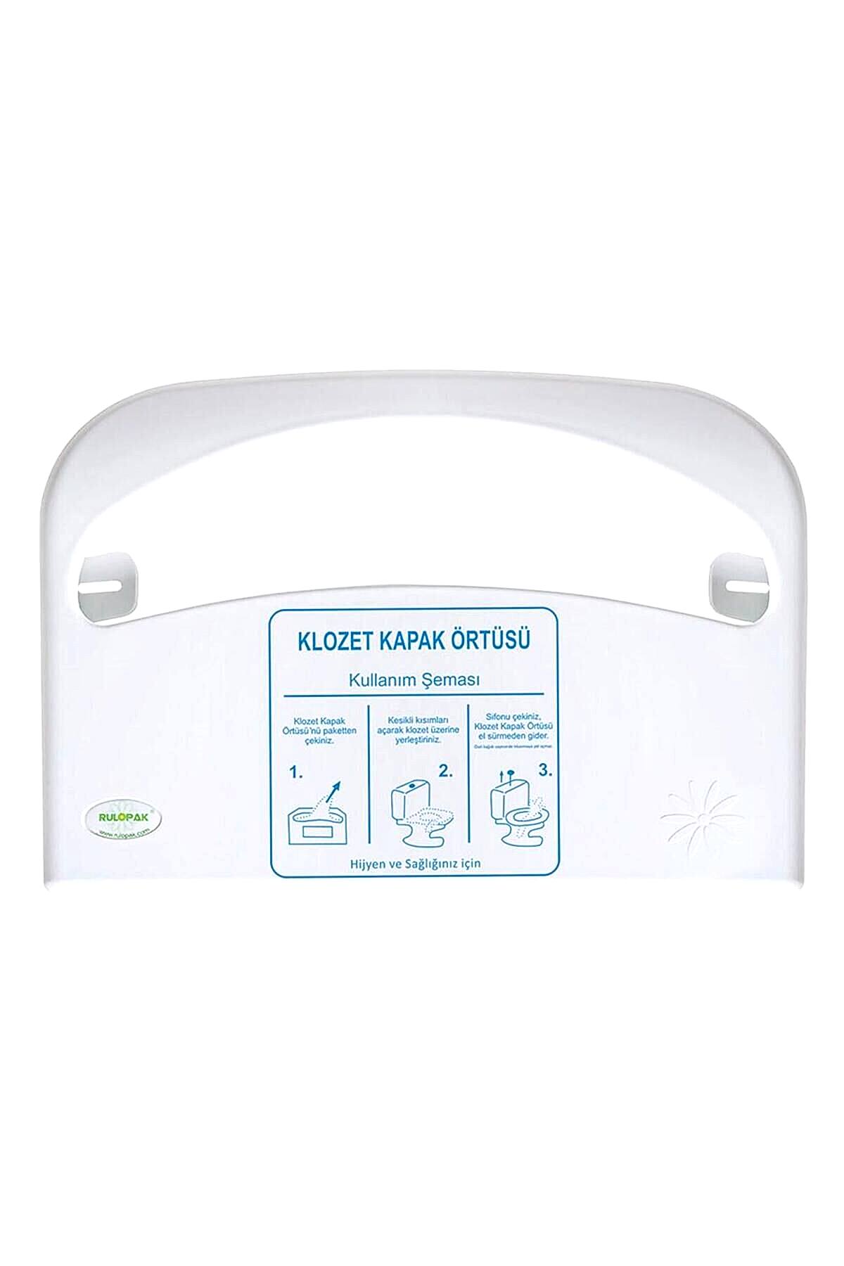 Klozet Kapak Örtüsü Dispenseri Beyaz