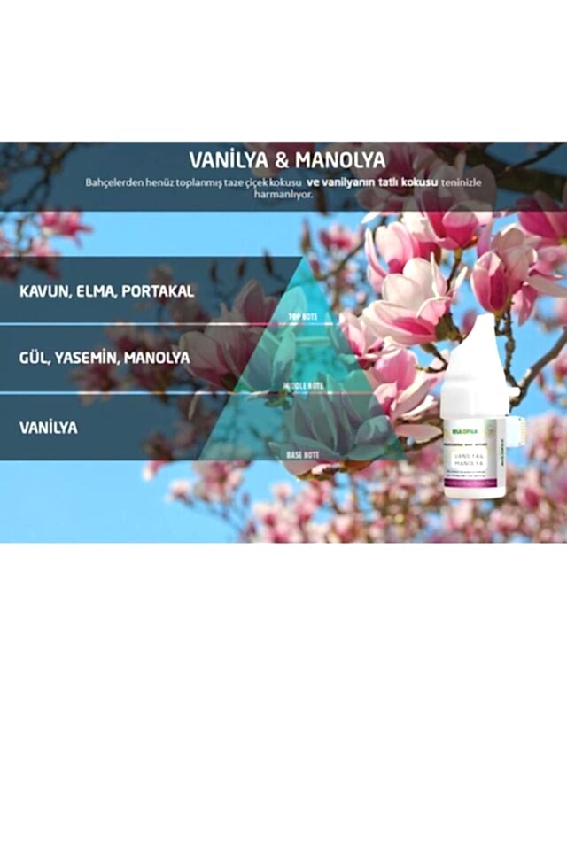 Koku Kartuşu Vanilya & Manolya 100 ml (M5-M6)