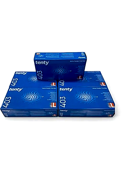 TENTY 403 (MAVİ) NİTRİL PUDRASIZ ELDİVEN L